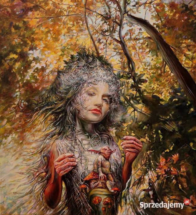 Portret słowiański na zamowienie olej na płótnie