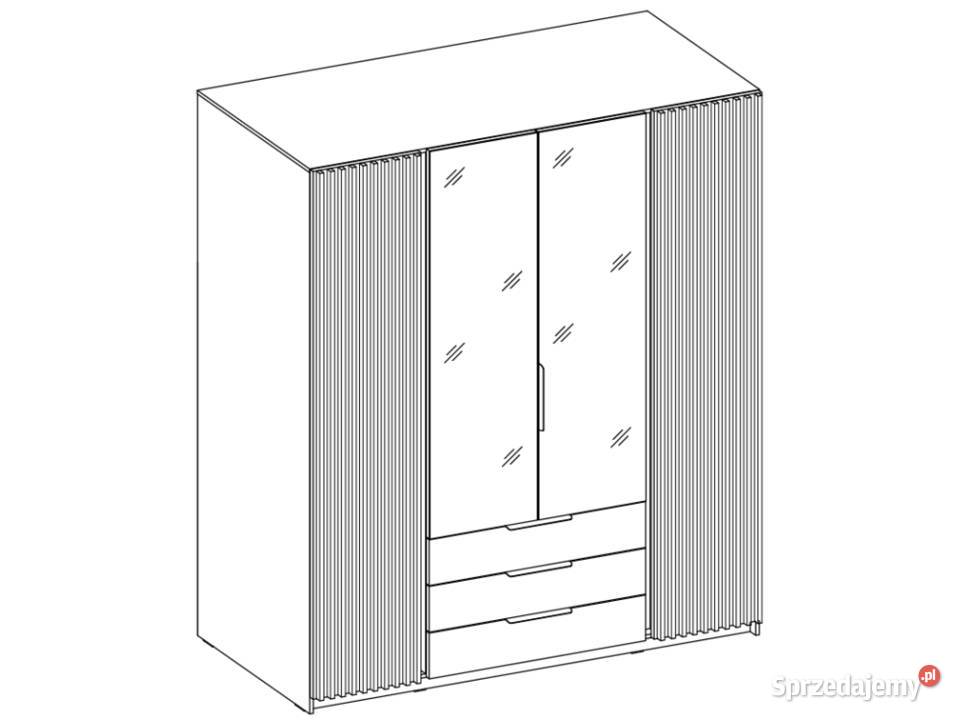 Szafa Dąb Evoke z lustrem Warszawa sprzedam