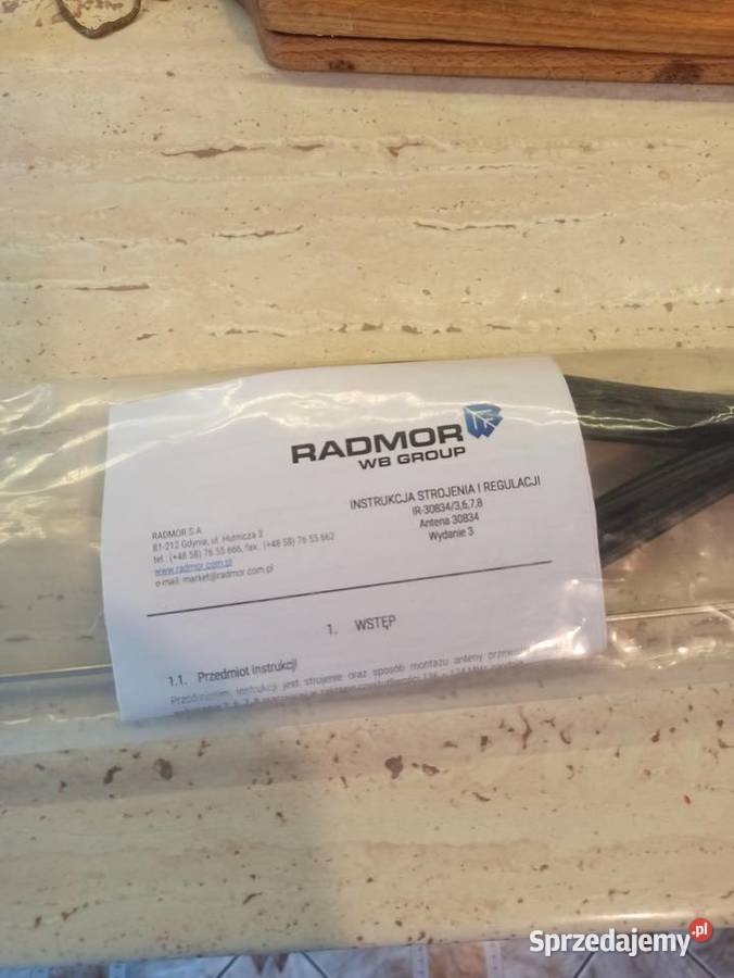 Antena Radmor VFH Policja Straż Służby Nowa
