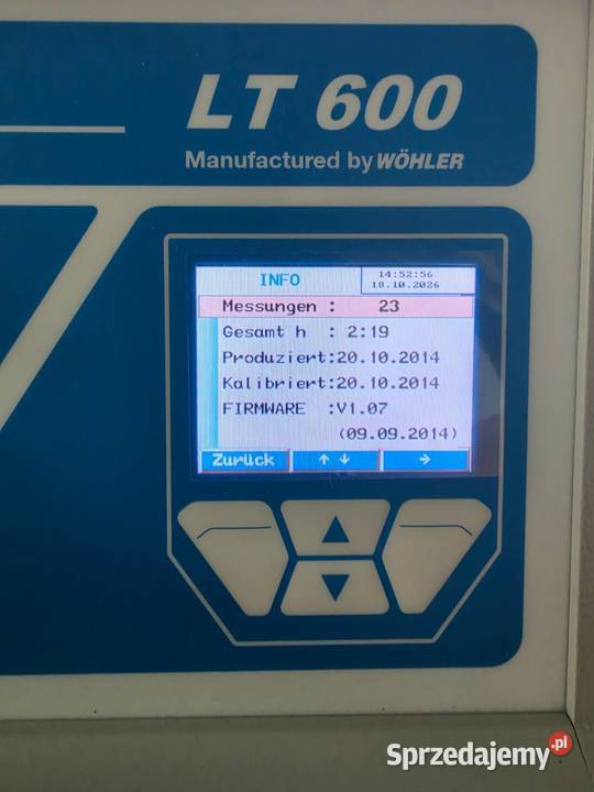 Lindab LT600 Wohler tester szczelności Zielona Góra