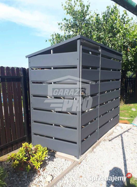 Wiata śmietnikowa spad tył 25x06m Antracyt zachodniopomorskie Białogard