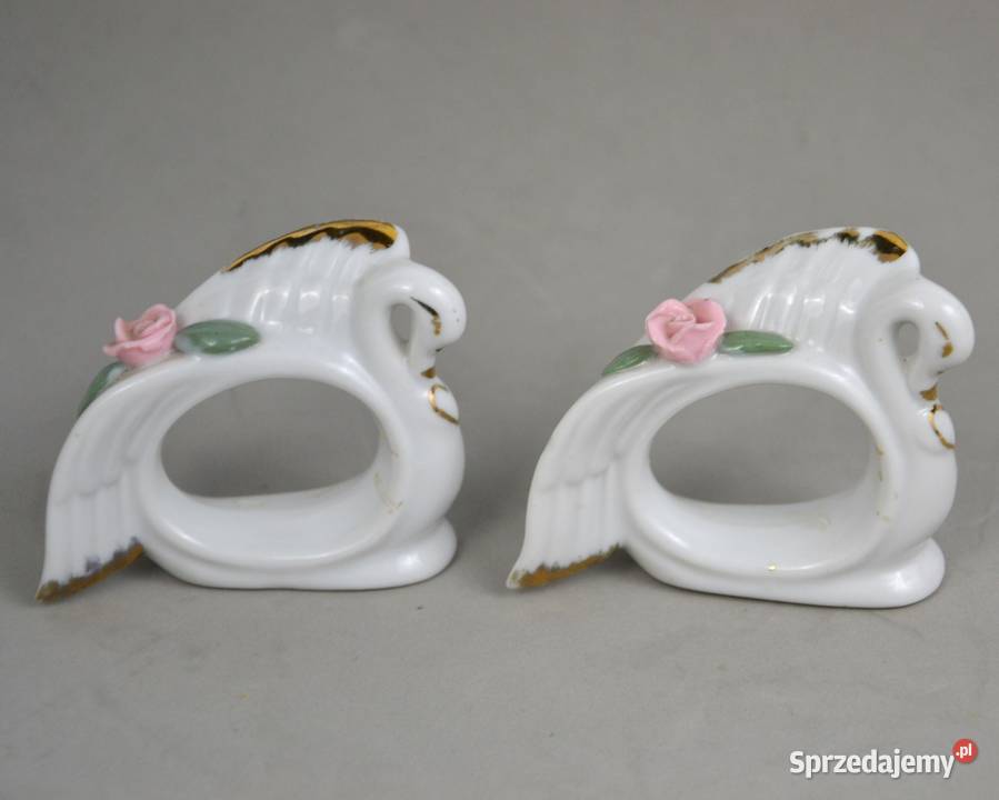 Porcelanowe serwetniki obrączki do kolekcji 3 Pomiechówek sprzedam