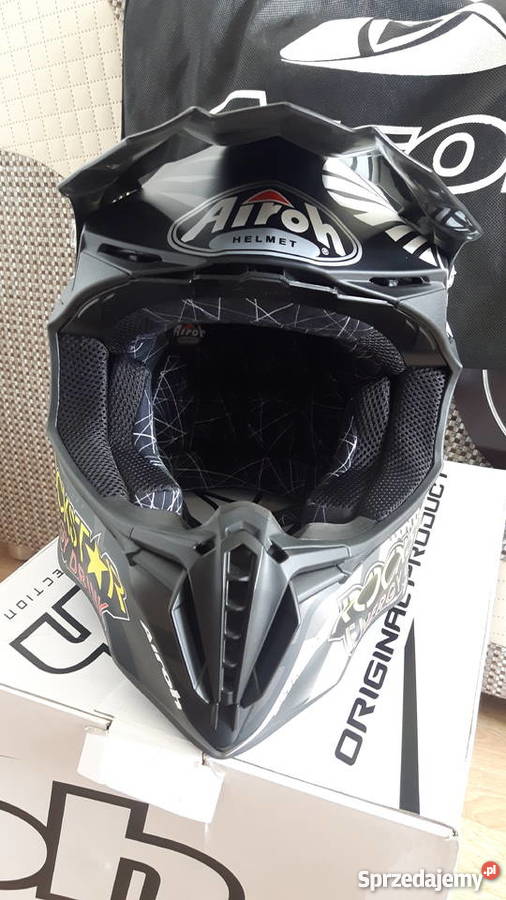 Kask Airoh Twist Rockstar BiałoCzarny Legionowo