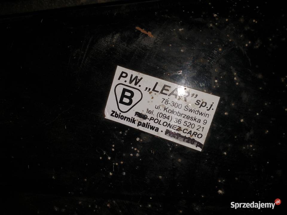Zbiornik paliwa polonez bak
