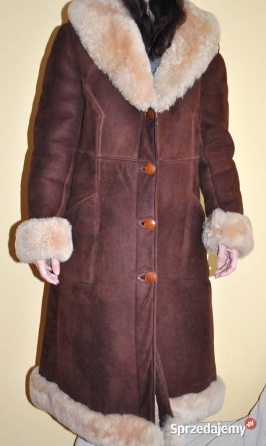 Kożuch vintage M idealny Warszawa sprzedam