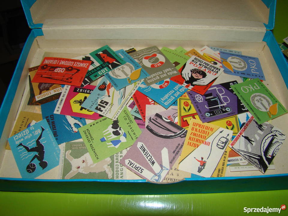 Etykiety zapałczane PRL ok 550 sztuk
