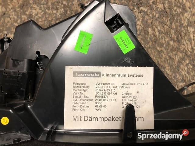 Schowek Passat b6 Lwówek Śląski