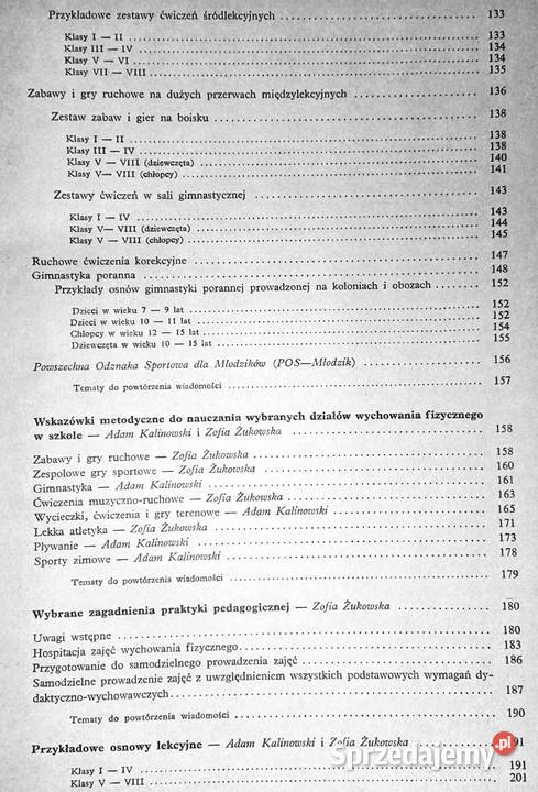 Metodyka wychowania fizycznego Adam Kalinowski Rok wydania 1975 Chełm