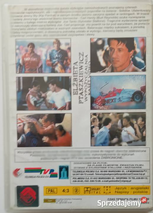 Wyścig DVD Chris Hemsworth Wyścig S Stallone akcja Łódź