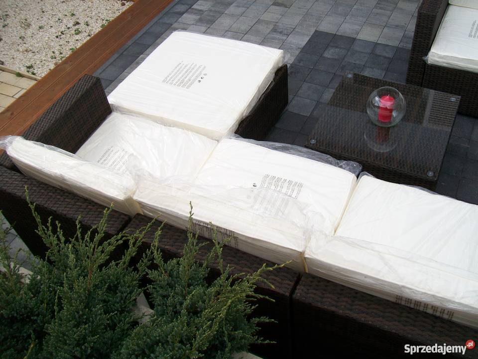 sofa fotel naroznik zestaw mebli technorattan Bosutów