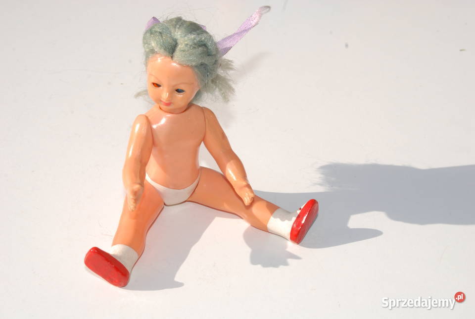 Stara zabawka lalka miniaturowa mini unikat śląskie Cieszyn