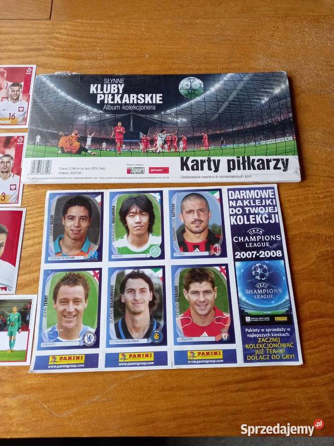 Panini Champions League 20072008 Arkusz Uncut Łomża sprzedam