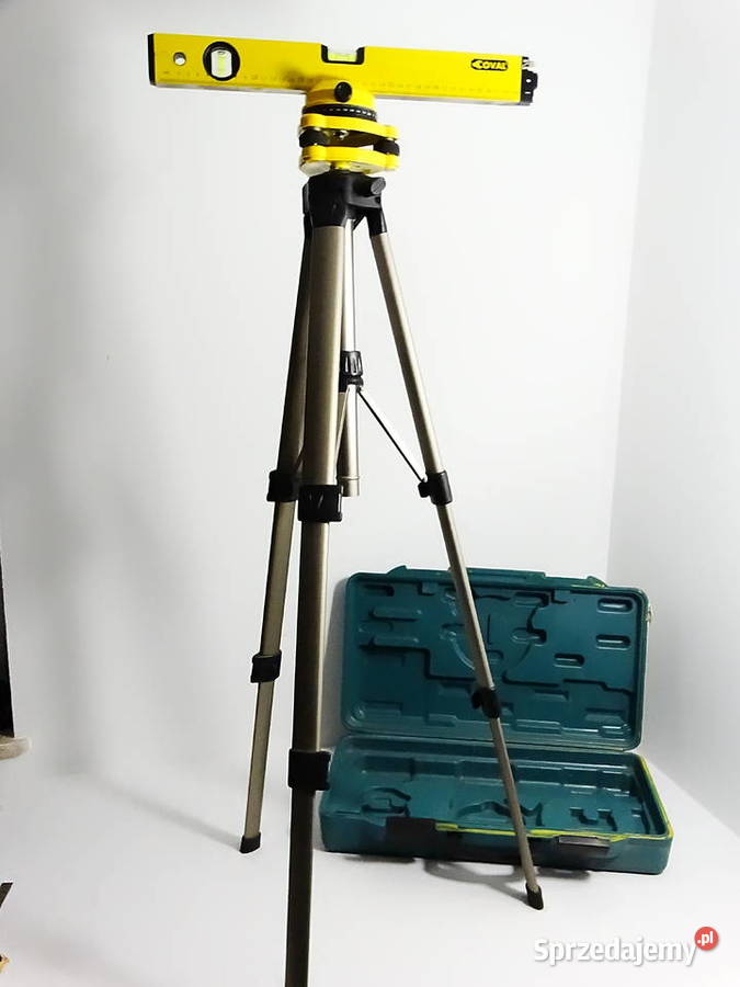 Poziomica laserowa Coval statyw walizka lubelskie Biłgoraj