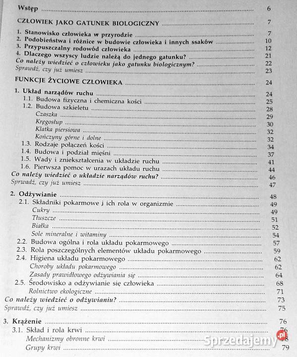 Biologia 1 Człowiek anatomia fizjologia i Chełm