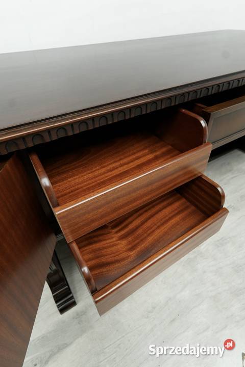 Zabytkowe eklektyczne biurko z lat 40tych wielkopolskie