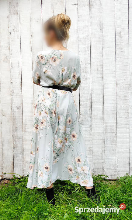 Sukienka HM w kwiaty 46 3XL floral na lato Rozmiar 46 Szczecin
