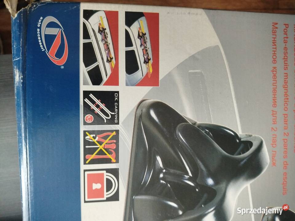 Bagażnik magnetyczny na 2 pary nart shuttle