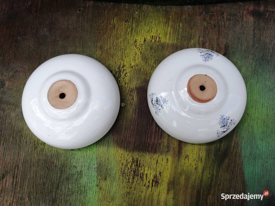 Lampy i klosze porcelanowe całość Grudziądz