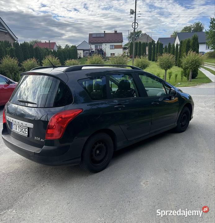 Peugeot 308 SW 16 benzyna 2008r kupiony w Polsce podkarpackie Pilzno