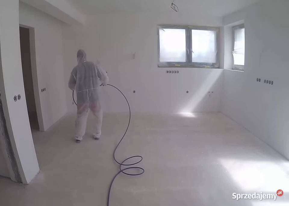 Malowanie natryskowe agregatem ścian i sufitów Konstancin-Jeziorna