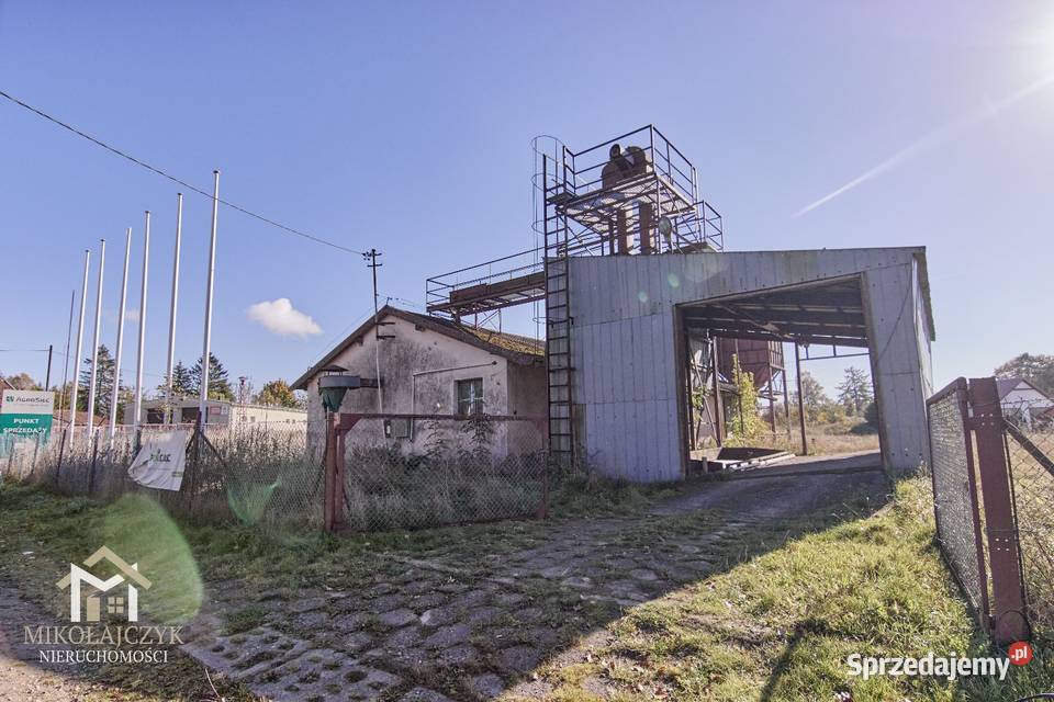 Działka z budynkami magazynowymi pod działalność Wojciechy