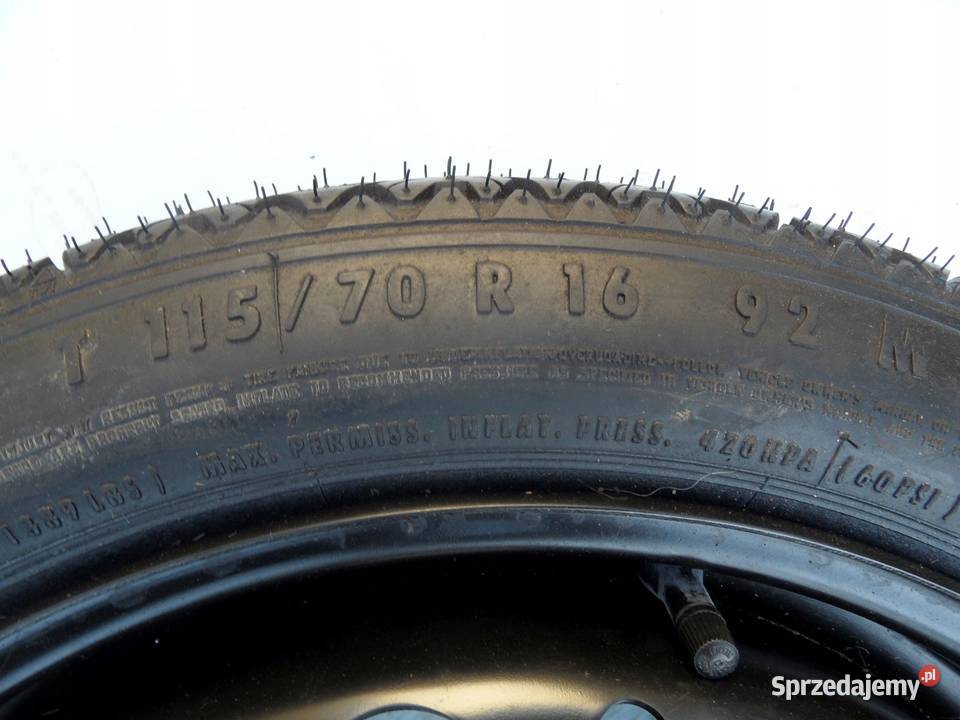 OPEL VECTRA C koło dojazdowe 1157016 92M 5x110 Koła dojazdowe