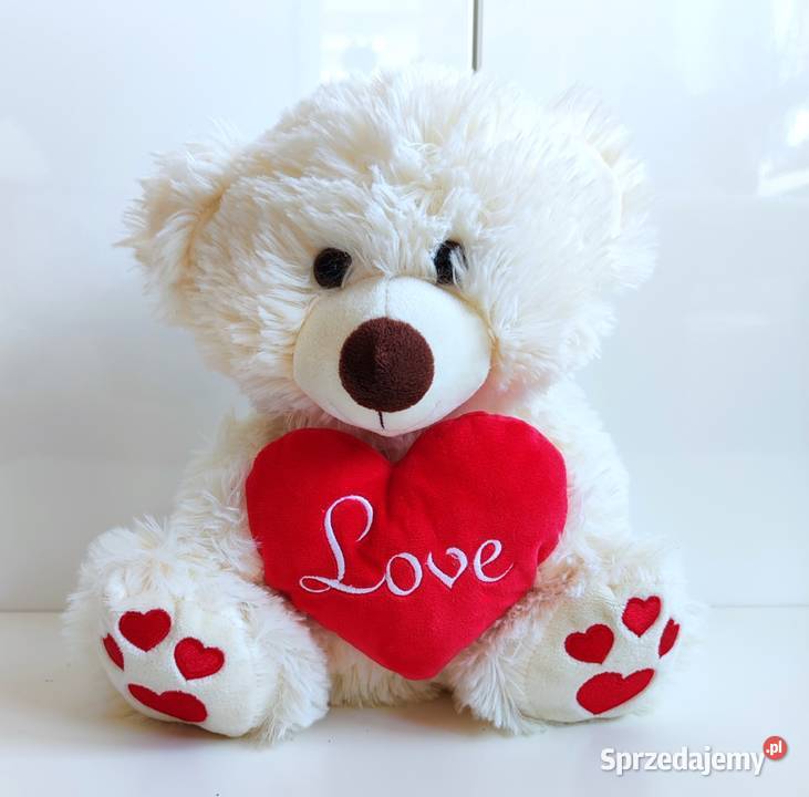 Nowy Miś z sercem Love maskotka Pepco Walentynki Katowice