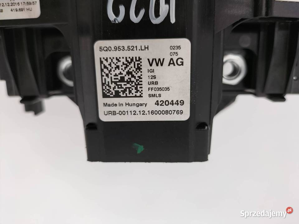 PRZEŁĄCZNIK ZESPOLONY 5Q0953502AK 5Q0953521LH Panele sterowania, przełączniki