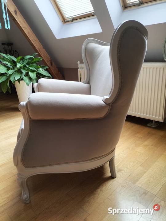 Fotel Ludwikowski uszak renowacji Szczecin