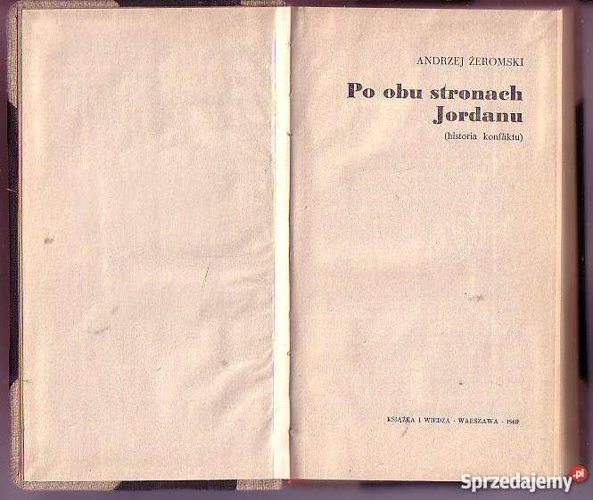 5713 OBU STRONACH JORDANU HISTORIA KONFLIKTU AND Książki i Podręczniki małopolskie Czyrna