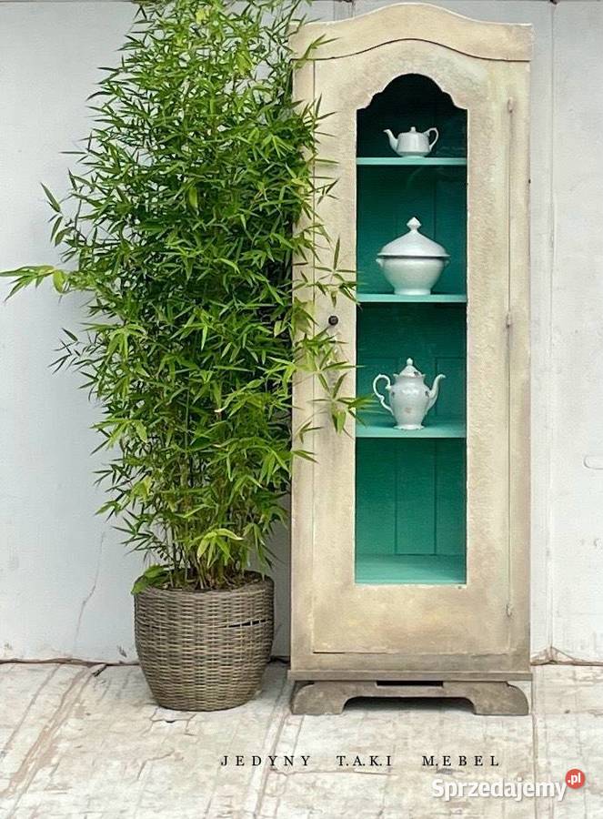 Witrynkabiblioteczka vintage prowansalska ze Kredensy i witryny podkarpackie Przeworsk