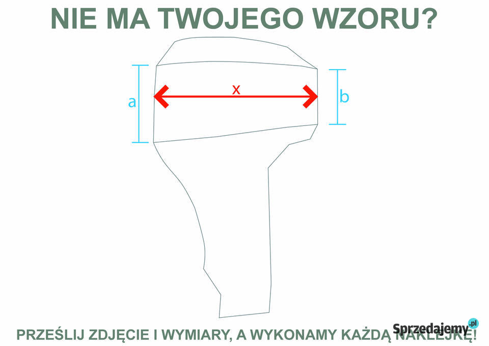 Naklejka logo na silnik zaburtowy Mariner Suzuki Wrocław