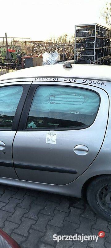 DRZWI LEWE TYŁ PEUGEOT 206 ETS Lipno