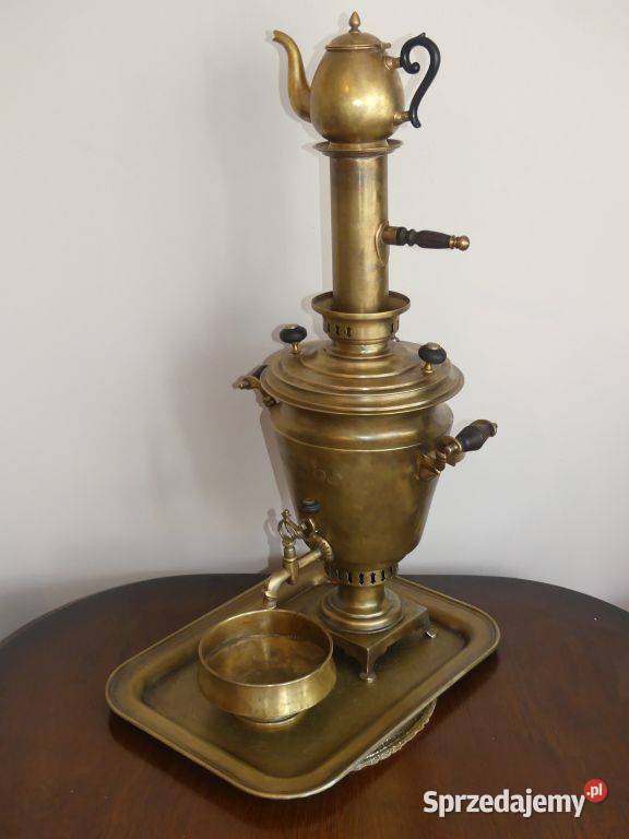 Dekoracyjny samowar braci Woroncow Tuła XIX wiek Poznań