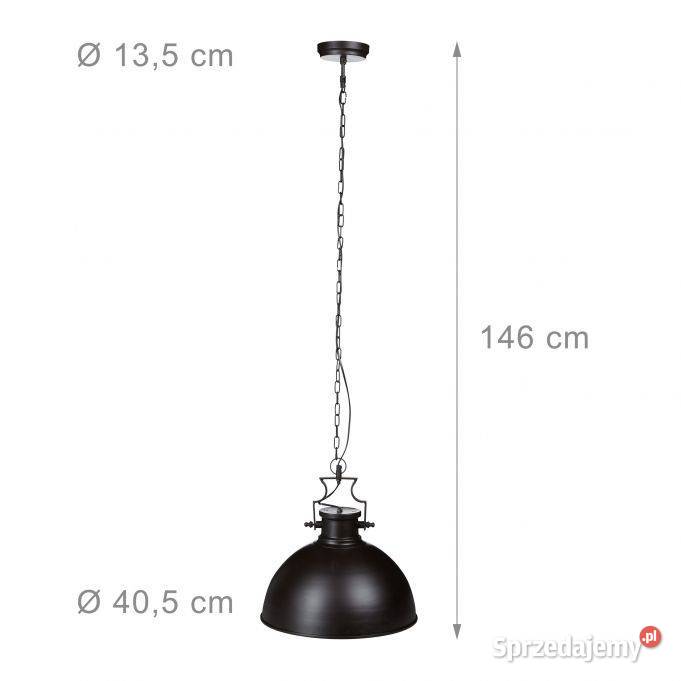 Lampa wisząca industrialna matowa Lampy wiszące Łódź