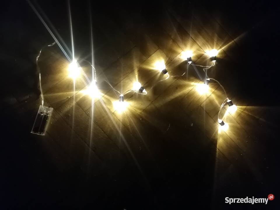 Lampki na baterie łańcuch świetlny Gdańsk
