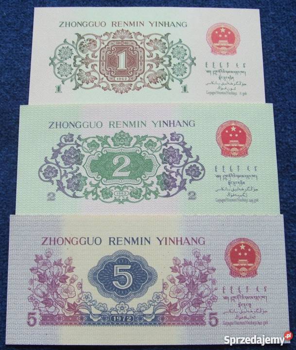 CHINY STARE JIAO Kolekcjonerskie Banknoty Zestaw Katowice