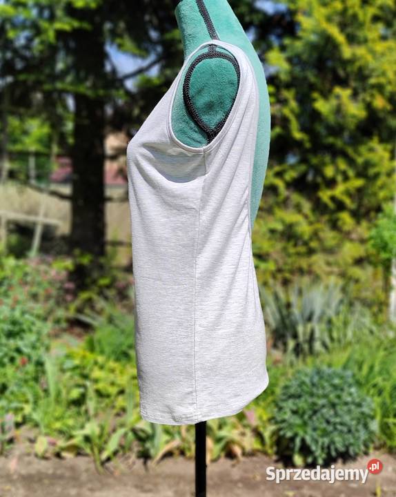 Szara bluzka top koszulka XL 42 XXL 44 dekolt na Szczecin