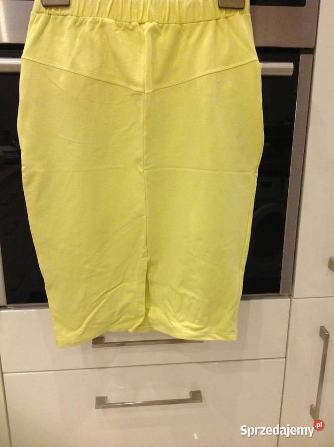 Spódnica Żólta Ołówkowa Damska ESILLA S Nowa Sól