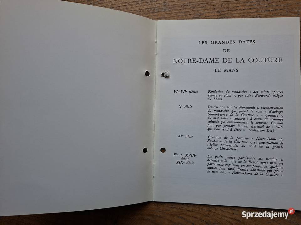 Francja ND De la Couture LE Mans j francuski Kraków