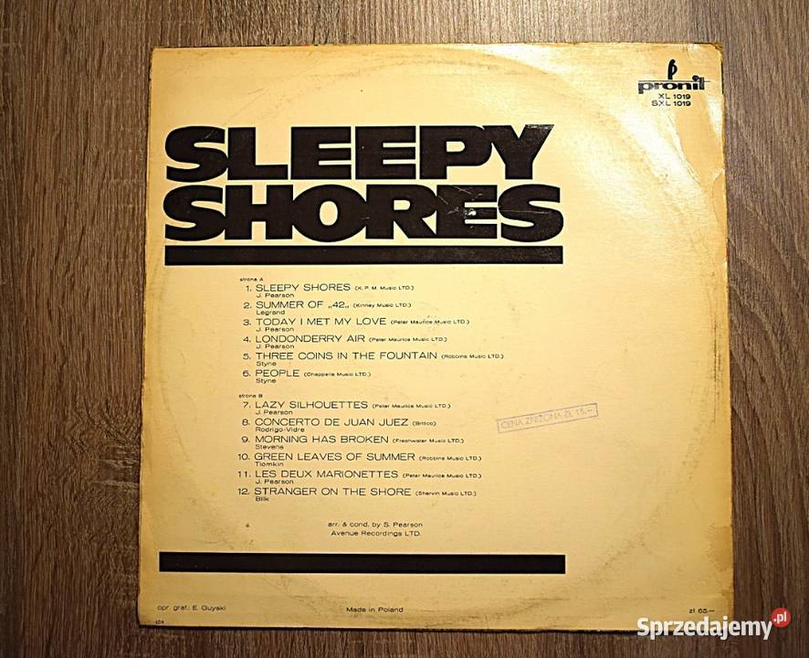 Johnny Pearson And His Orchestra Sleepy Shores