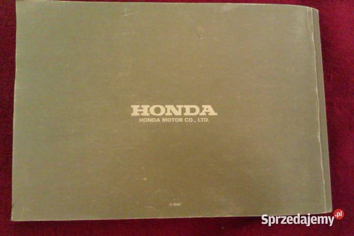 Honda Civic VI instrukcja obsługi miękka sprzedam