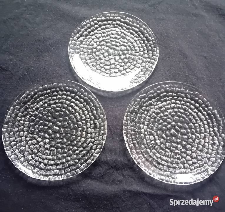 3 talerzyki Bruk HSG Ząbkowice Projekt Ryszard Porcelana i szkło Koźminek