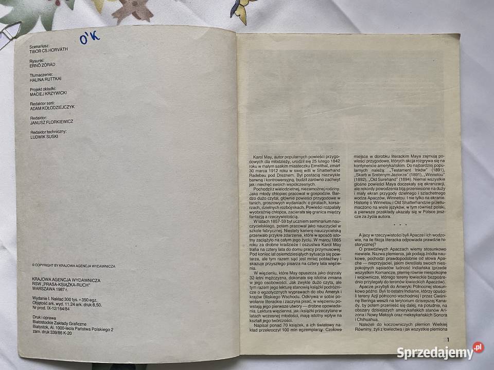 Old Shatterhand i Winnetoukomiks miękka Lublin