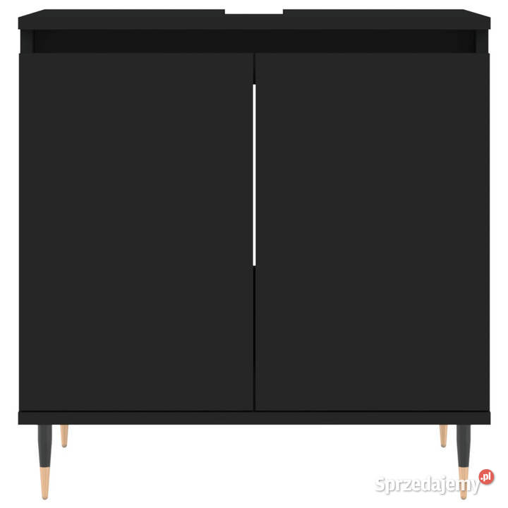 Szafka łazienkowa czarna 58x33x60 materiał Warszawa