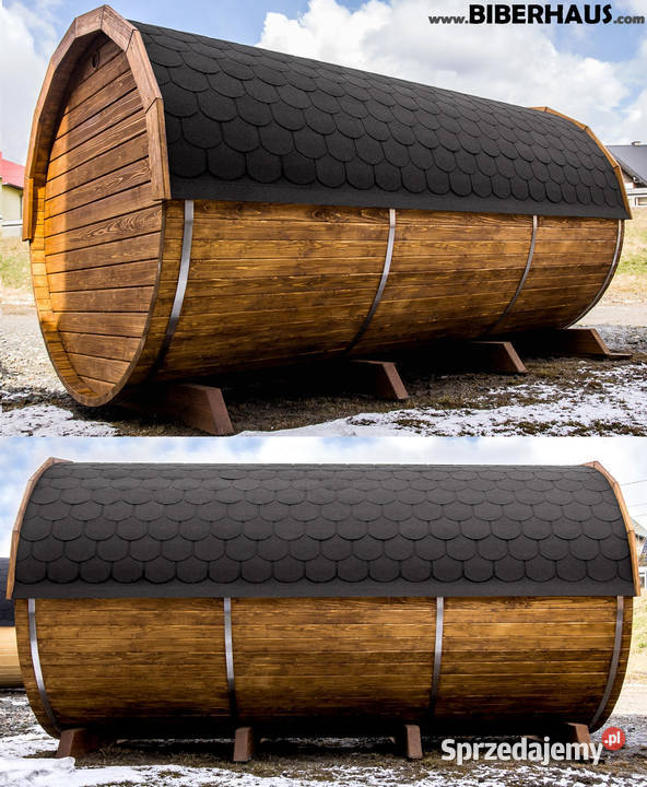 SAUNA Ogrodowa 400 Beczka 500L Akcesoria Nowy Targ