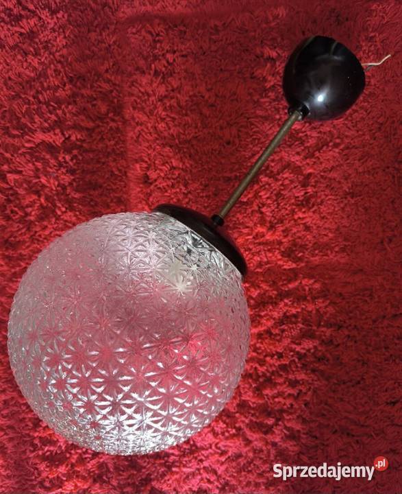 Retro lampa wisząca z 1967 roku Kamenick enov dolnośląskie Lubań