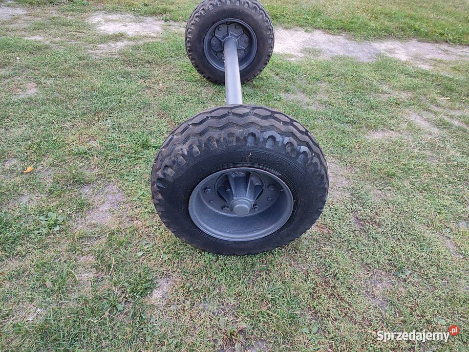 Oś z kołami 100 75 r15 do przyczepy jednoosiowej Rolnictwo