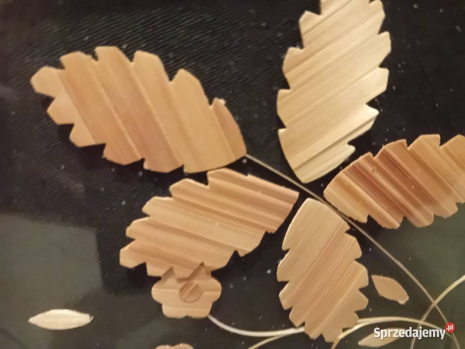 Uroczy vintage obraz ze słomek Dębica