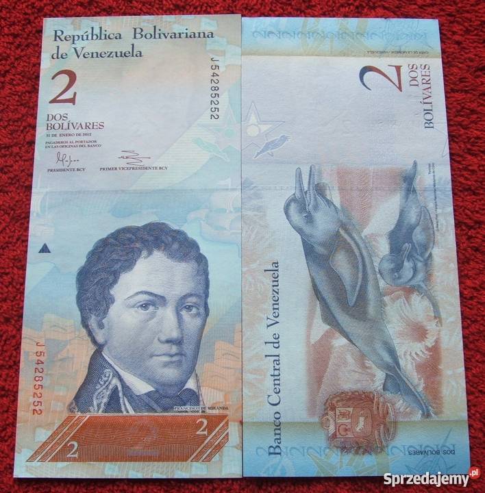 WENEZUELA 2 Bolivary DELFIN Kolekcjonerski Katowice
